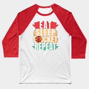 Eat sleep cricket repeat Baseball T-Shirt